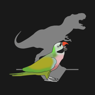 t-rex shadow mustache parakeet T-Shirt