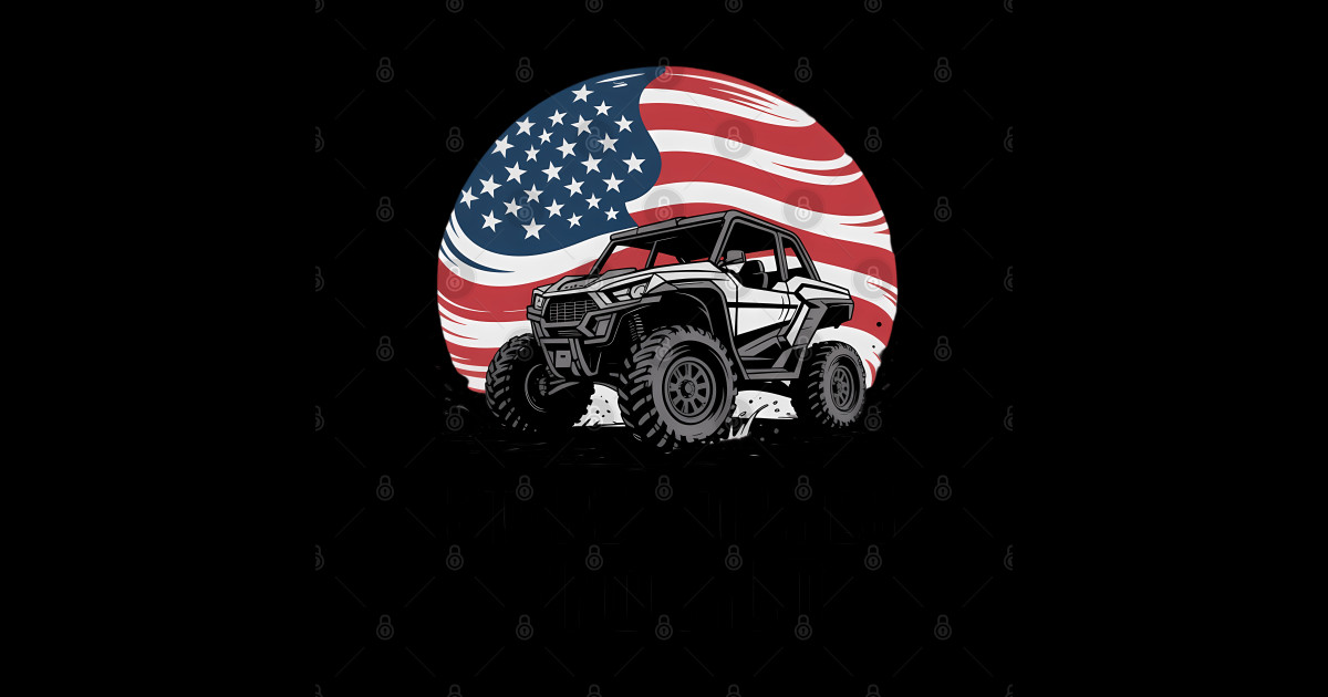 Sxs Utv Stars Stripes Mud Circle Offroad Ride - Sxs - Sticker | TeePublic