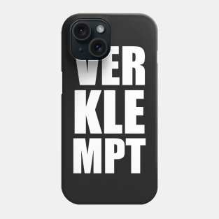 VERKLEPMT Yiddish Trendy Vertical Large Typography Phone Case