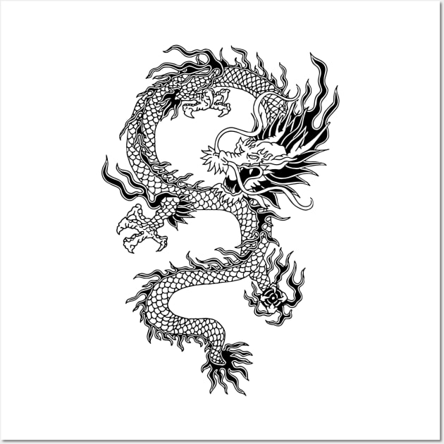 Chinese Dragon Tattoo Style - Chinese Dragon - Posters and Art Prints