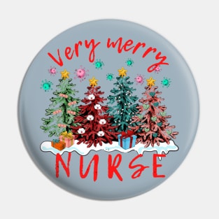 Very Merry Nurse Pin