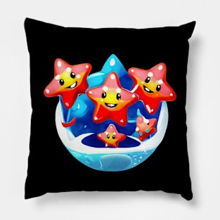 Happy starfish Pillow