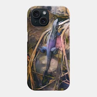 Tropical Iguana Phone Case