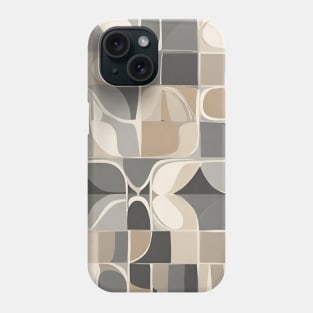 Minimalist Abstract  Neutral Colors Mid Century Modern Phone Case