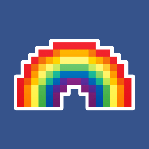 Pixel Rainbow by Mousekidoodle