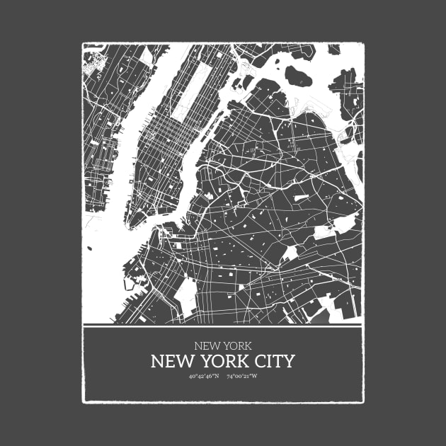 New York City Street Map by danydesign