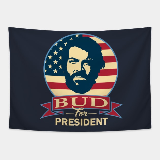 Bud For President Tapestry by Nerd_art