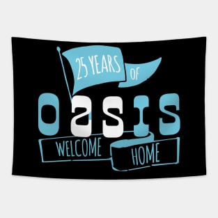 Oasis 25th Anniversary Logo (1) Tapestry