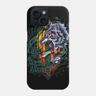 Wolf vs crow Phone Case