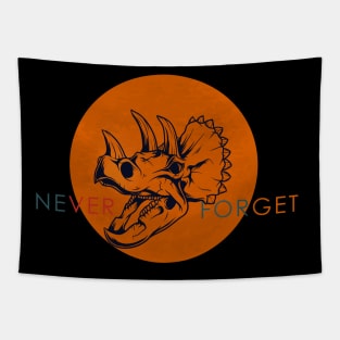 never forget triceratops Tapestry