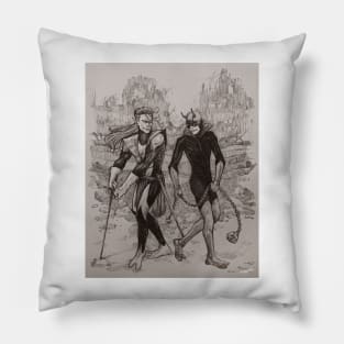 Fists and Foils of Fury Pillow