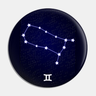 Gemini Constellation Pin