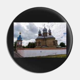 Orthodox Church against cloudy sky Pin