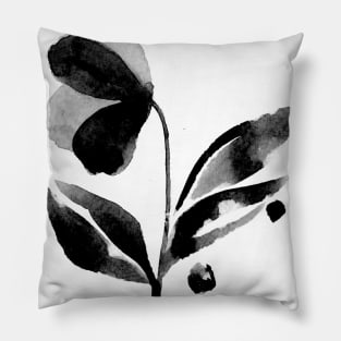 Fresh Floral BW - Full Size Image Pillow