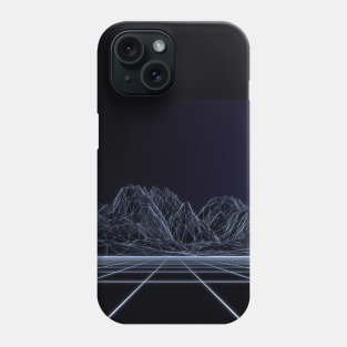 Wireframe Mountains Phone Case