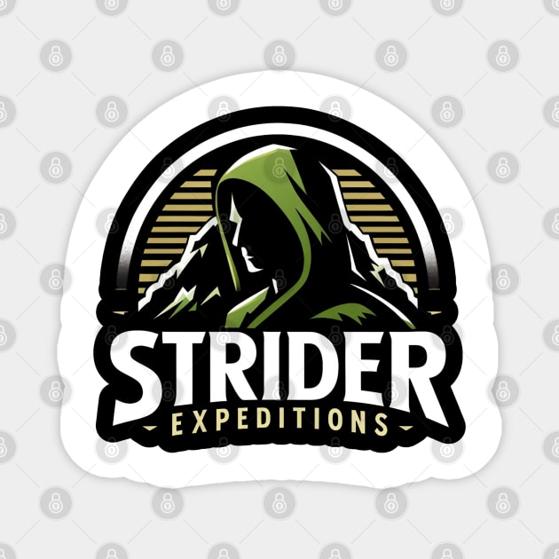 Strider Expeditions - Hiking - Fantasy Magnet by Fenay-Designs