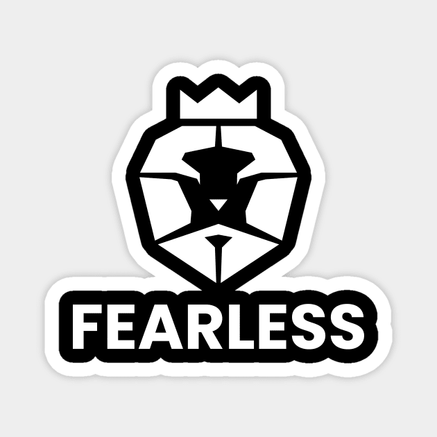 Fearless Lion Design Magnet by lkn