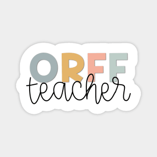 Orff Teacher Muted Pastels Magnet