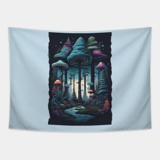 mushroom forest desgin Tapestry