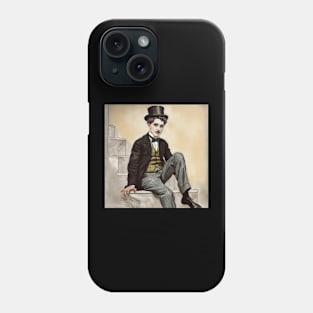 Charlie Chaplin drawing Phone Case