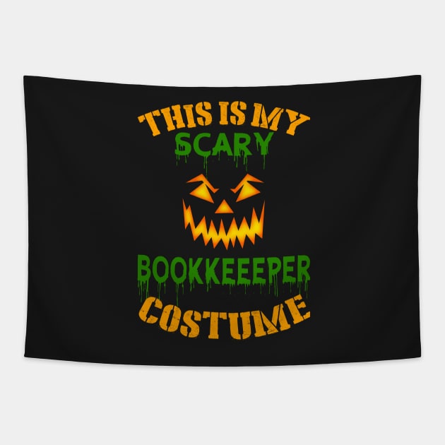 This Is My Scary Bookkeeeper Costume Tapestry by jeaniecheryll