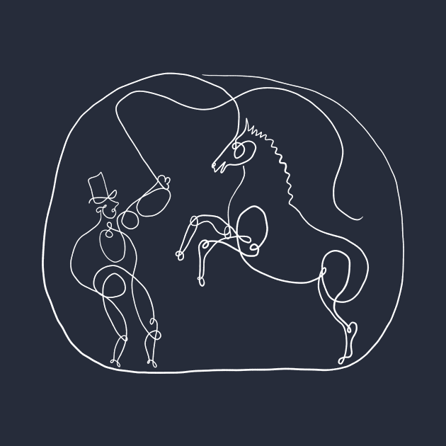 Picasso Line Art - Circus Horse by shamila