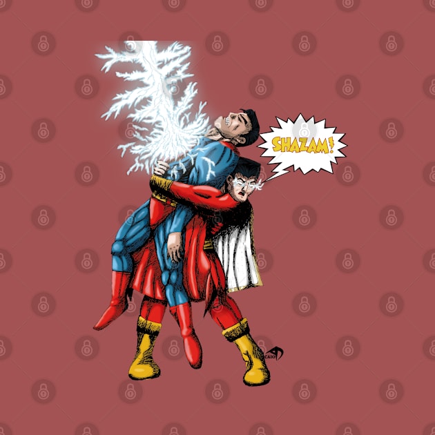 Shazam vs Superman by CaioAD