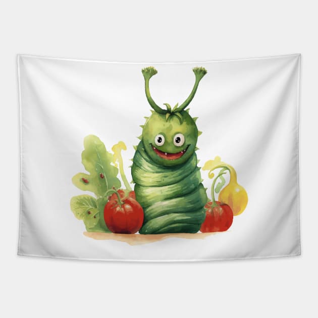 Very hungry caterpillar Tapestry by ArtfulDesign