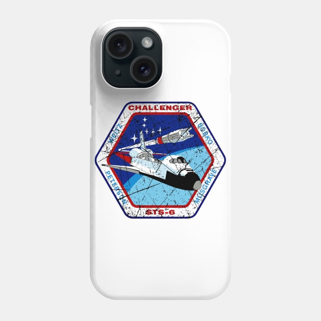 STS-6 Challenger Vintage Phone Case by Mandra