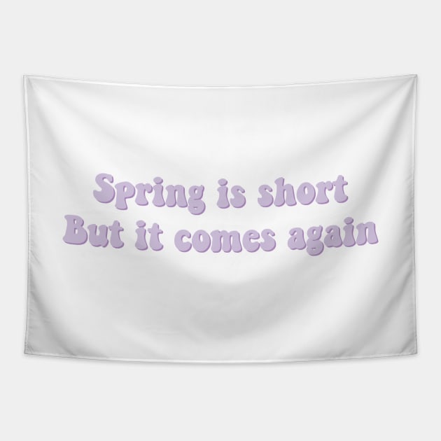 IU lilac spring is short but it comes again Tapestry by Oricca