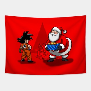 Christmas Wish Funny Anime Santa Claus Christmas Gift Tapestry