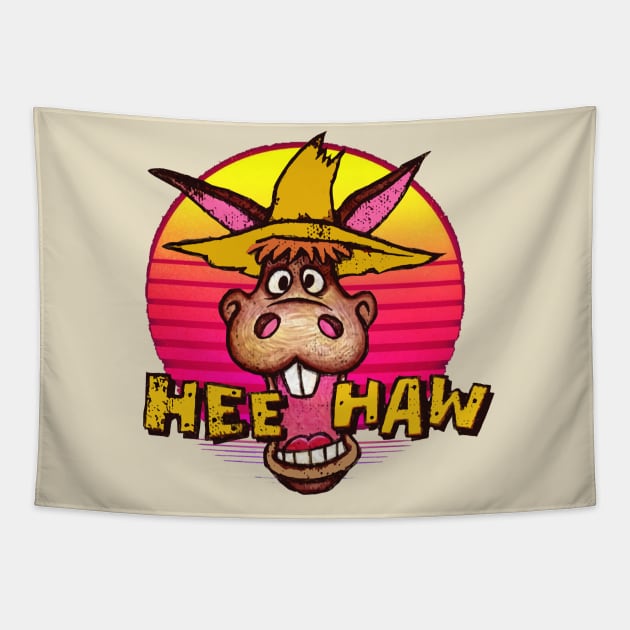 donkey hee haw Tapestry by jepriepok133