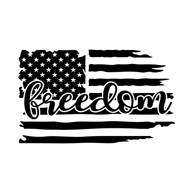 Freedom Flag Shirt by SeleART