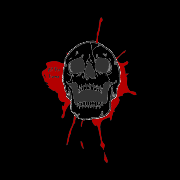 ATH Black Skull with logo by All The Horror