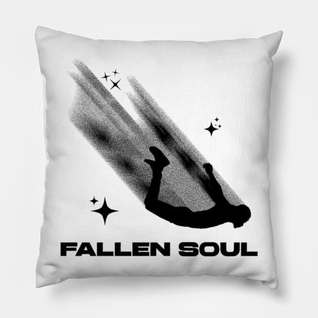 FALLEN SOUL BLACK Pillow by Unexpected