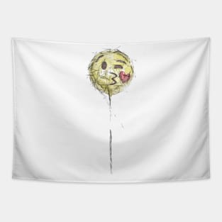 Kissing Emoji Tapestry