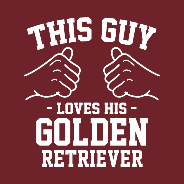 This guy loves his golden retriever by Lazarino