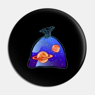 Planets in plastic bags Pin