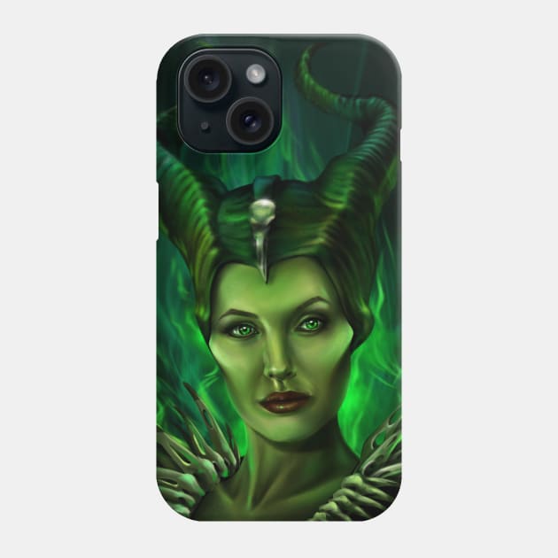 Maleficent Phone Case by mayyaflowers