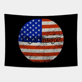 Night Ranger / USA Flag Style Tapestry