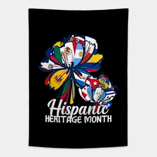 Hispanic Heritage Month Latino Countries Flags Proud Spanish Speaking American For Women, Men Tapestry