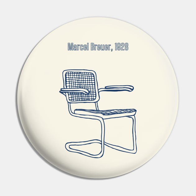 Mid-century Modern Iconic Chair Pin by yourstruly