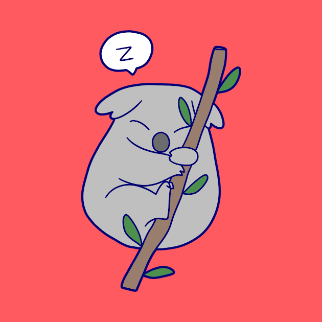 Kawaii Sleeping Koala by saradaboru