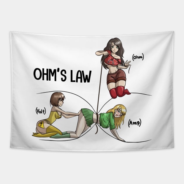 Ohms Law Electricity Tapestry by fightingstore