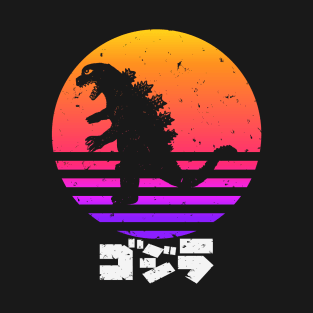 Godzilla King Of The Monsters Attacks At Sunset T-Shirt