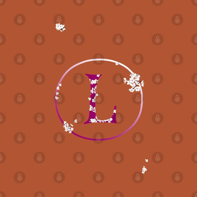 Monogram fairy flowers, letter L by Slownessi