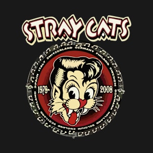 stray cats guitar T-Shirt