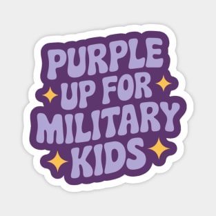Purple Up For Military Kids Magnet