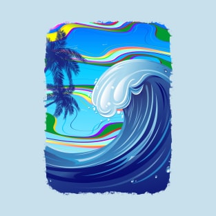 Tsunami big ocean wave T-Shirt