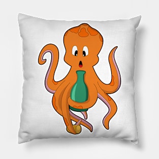 Octopus with Bottle Pillow